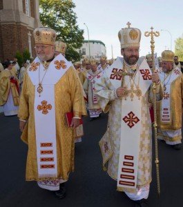 Ukrainian Archbishop Stefan Soroka of Philadelphia, Archbishop Sviatoslav Shevchuk, major archbishop of the Ukrainian Catholic Church
